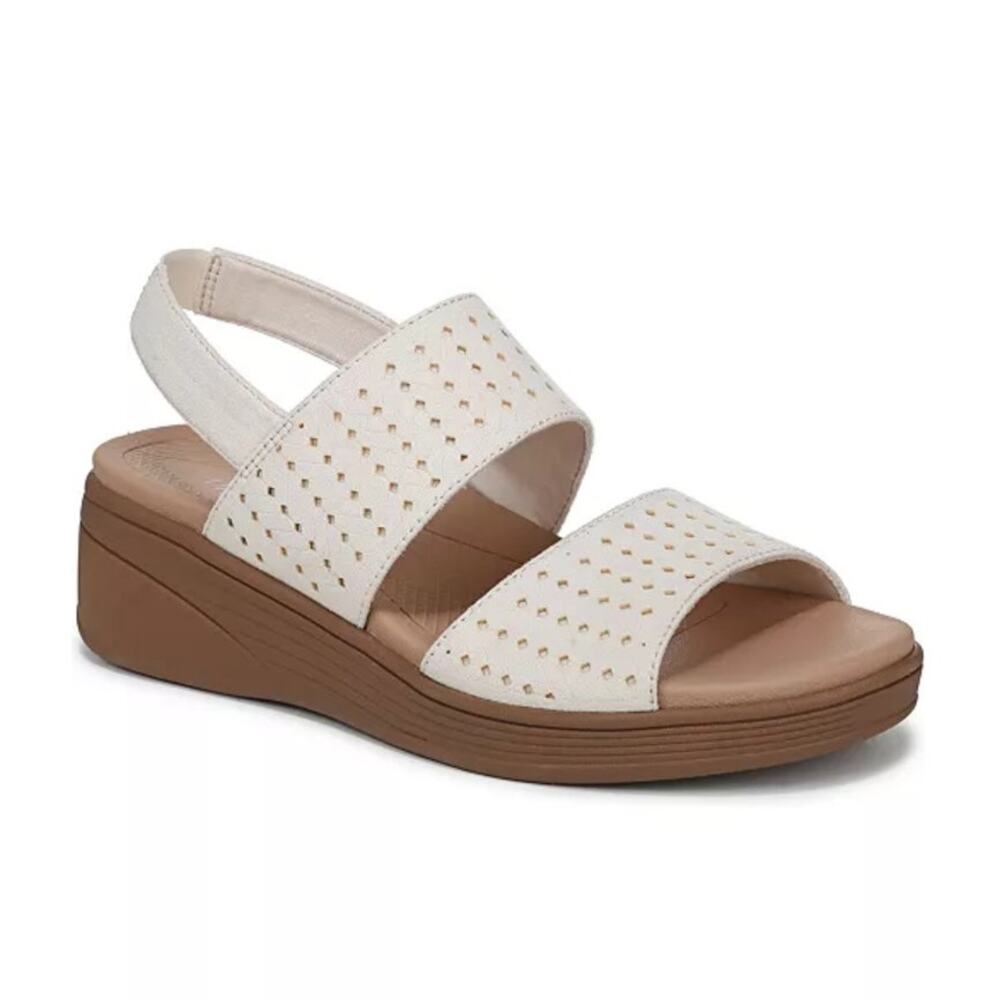 LifeStride Women's 7.5W Festive Comfort Sandals Cream NIB